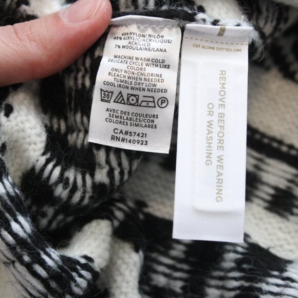 NWOT LOFT Fair Isle Jogger Sweater Skirt - Picture 4 of 4